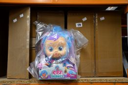 Sixteen as new Cry Babies Fantasy Tina blue dinosaur interactive dolls (RRP £19.99 each).