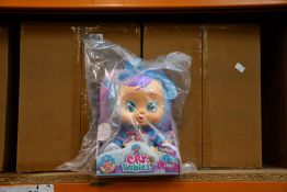 Sixteen as new Cry Babies Fantasy Tina blue dinosaur interactive dolls (RRP £19.99 each).