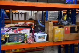 A quantity of children's assorted as new toys to include Lego style building bricks.