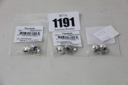 Twelve as new Pandora Embossed Hearts Safety Chain Charms.