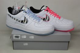 A pair of as new Nike Air Force 1 '07 (UK 10.5).