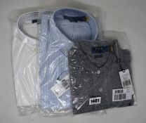 Two as new Ralph Lauren shirts (L - RRP £95, £105) and a polo shirt (L -RRP £89).