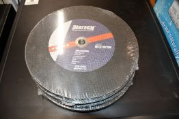 Five as new Diatech MC300 Metal Cutting Disks (300 x 3.5 x 20mm).