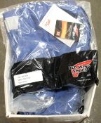 Eight pairs of as new Red Wing 66211 flame resistant, anti-static work trousers in blue (Assorted