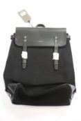 An as new Sandqvist Hege black leather backpack (RRP £200).