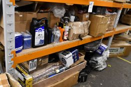 A large quantity of automotive parts and related items.
