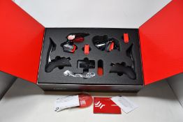 A SRAM Force AXS 2x12 Speed Road Part Groupset for rim brakes.