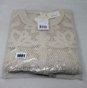An as new Maje Natural Ibiza Collection Miranda lace cardigan (T2 -RRP £294).