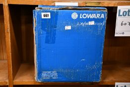 A Lowara Ecocirc XLplus 25-100 varied speed circulator pump.