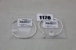 Two as new Pandora Moments Heart T-Bar Snake Chain Bracelets (19, 20).