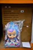 Sixteen as new Cry Babies Fantasy Tina blue dinosaur interactive dolls (RRP £19.99 each).