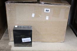 A box of Aoshey false eyelashes with eyeliner kit (Approximately 90 items).