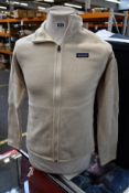 A women's as new Patagonia Better Sweater jacket in oyster white (M).
