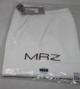 Two pairs of as new MRZ Bermuda shorts in off white (XS,S).