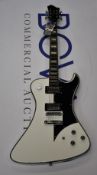A Hagstrom Fantomen electric guitar in White/Black.