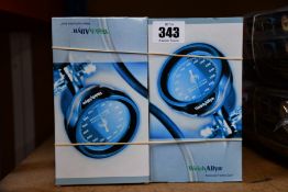 Four boxed as new Welch Allyn trigger DS-65 sphygmomanometers (Model Silver-Man).