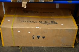 A Honda Honwave T30-AE2 inflatable boat with aluminium floor.