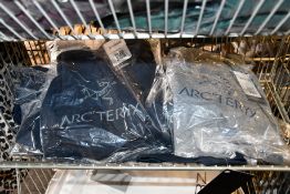 Nine as new Arc'Teryx Arc'Word T-shirts (1 x S, 7 x L, 1 x XL - RRP £35 each).