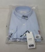 An as new Alexandre Mattiussi Ami Oxford blue shirt (T41 - RRP £160).