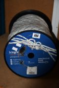 An as new Kingfisher Yacht Rope in white with blue fleck (10mm x 200m, some minor damage to