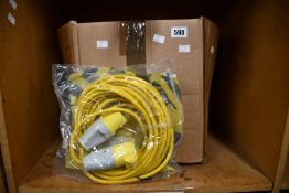 Ten as new Defender 14m 110v extension leads.