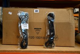 A large quantity of Teknifit black power resistance bands (Approximately 70 items).