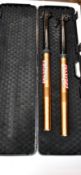 A pair of KYB by Technical Touch spring suspension forks for cross country/motocross motorbikes (