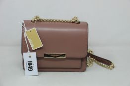 An as new Michael Kors Jade XS gusset crossbody bag in fawn (RRP £165).