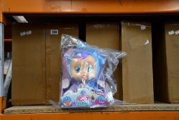 Sixteen as new Cry Babies Fantasy Tina blue dinosaur interactive dolls (RRP £19.99 each).