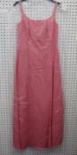 An as new Molly Goddard Hilary long A line dress in pink (Size 12 - RRP £566).