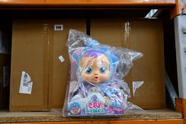 Sixteen as new Cry Babies Fantasy Tina blue dinosaur interactive dolls (RRP £19.99 each).