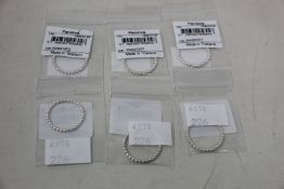 Six as new Pandora Beaded Rings.