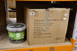 Six tubs (5ltr) of Natures Buddy Natural Dried Mealworms (For wild birds).