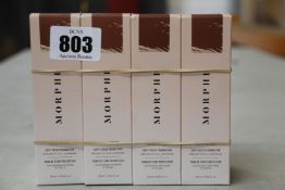 Eight boxed as new Morphe Filter Effect Soft-Focus Foundations (28ml, Deep 33).