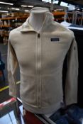 A women's as new Patagonia Better Sweater jacket in oyster white (XS).