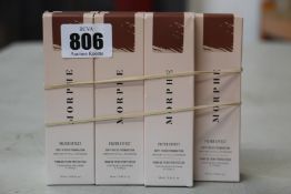 Seven boxed as new Morphe Filter Effect Soft-Focus Foundations (28ml, Deep 33).