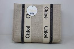 An as new Chloe Woody medium tote bag (RRP £540).