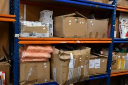 A quantity of miscellaneous fabrics/yarns and related to include 120 Rico Essentials Mega Wool