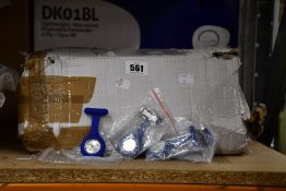 A large quantity of Hospitrix Nurses fob watches, each with magnetic accessory (Colour: Blue).