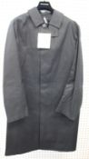 An as new Mackintosh Oxford coat in black (EU 42 - RRP £995).