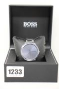 An as new Hugo Boss Confidence blue dial watch.