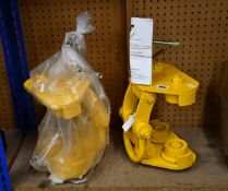 Two B1 Adjustable Runway Beam Trolley Superclamps (76-203mm adjustment, proof load applied 6096kg).