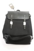 An as new Sandqvist Hege black leather backpack (RRP £200).