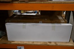 Five UUhome corner telescopic stainless steel bathroom storage units.