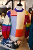 An as new Berenika Czarnota cropped multi coloured sweater (One size - RRP €310).