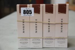 Eight boxed as new Morphe Filter Effect Soft-Focus Foundations (28ml, Deep 33).