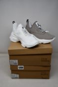 Two pairs of as new Steve Madden Match trainers (UK 5).