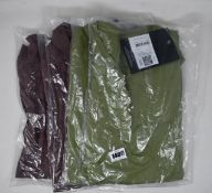 Five as new Arc'Teryx Remige T-shirts (3 x M, 2 x XL - RRP £50 each).