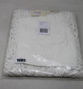 An as new Maje Romance macramé cotton-knit mini dress (T34 - RRP £323).