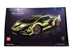 A boxed as new Lego Technics 42115 - Lamborghini Sian FKP 37 (3696 pieces).